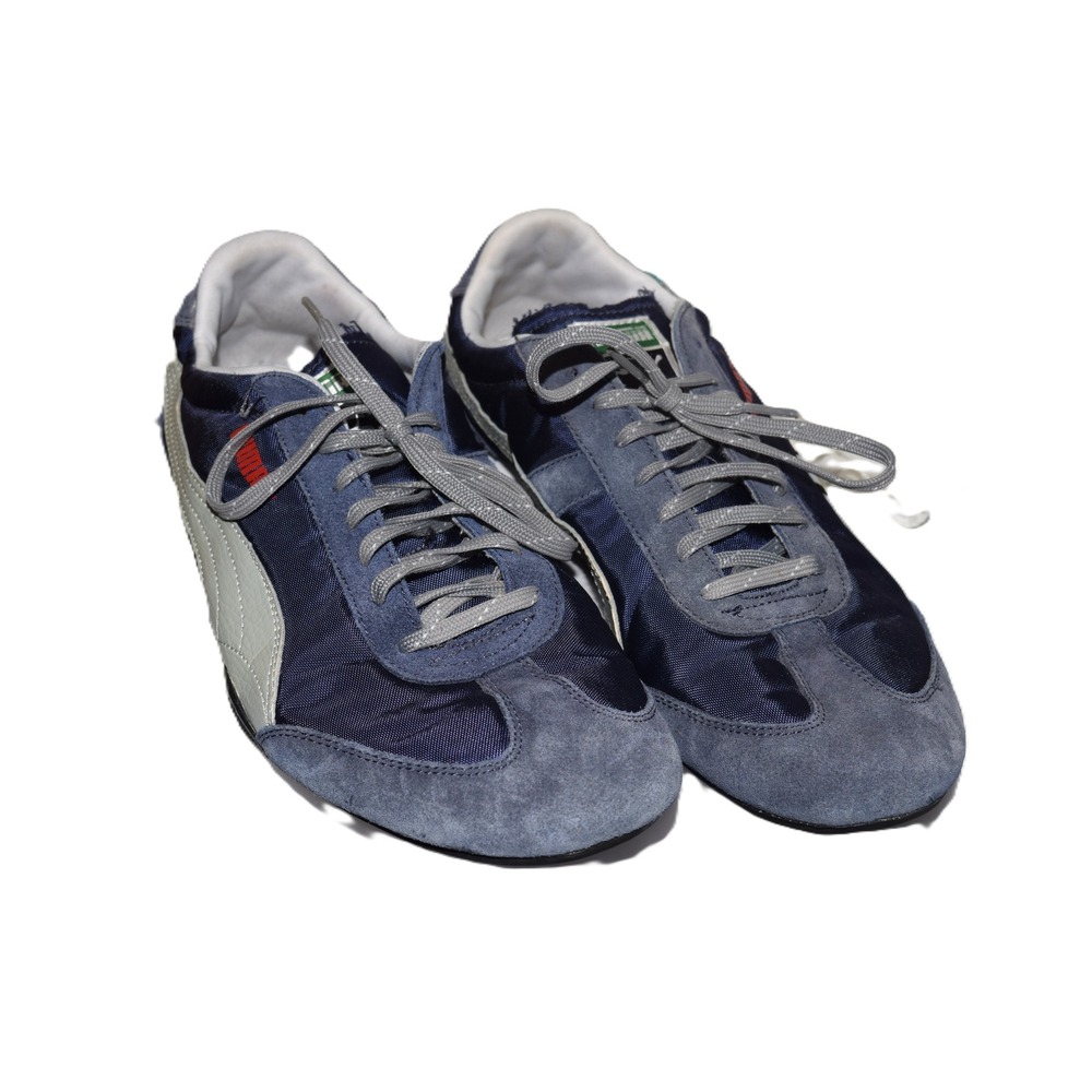Puma Whirlwind Classic Mens 11.5 Navy Blue Grey Suede Sneakers Good Condition